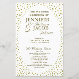 Bröllopsprogram | Guld Confetti