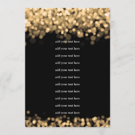 Bröllopsprogram Insats Guld Ljus Program