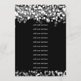 Bröllopsprogram Insats Silverljus Inbjudningar