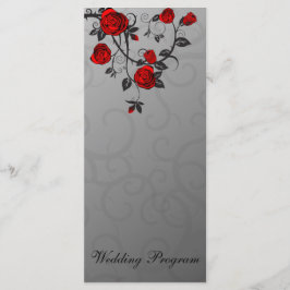 Bröllopsprogram-kort för Ro-ändring Program