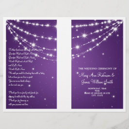 Bröllopsprogram Lila i mousserande kedjor