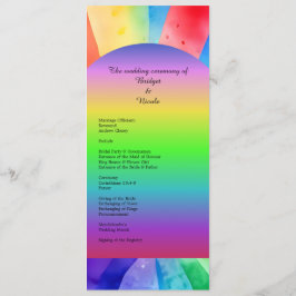 bröllopsprogram och meny för lgbtq bisexual