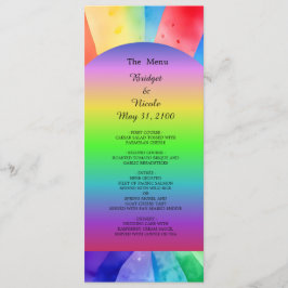 bröllopsprogram och meny för lgbtq bisexual