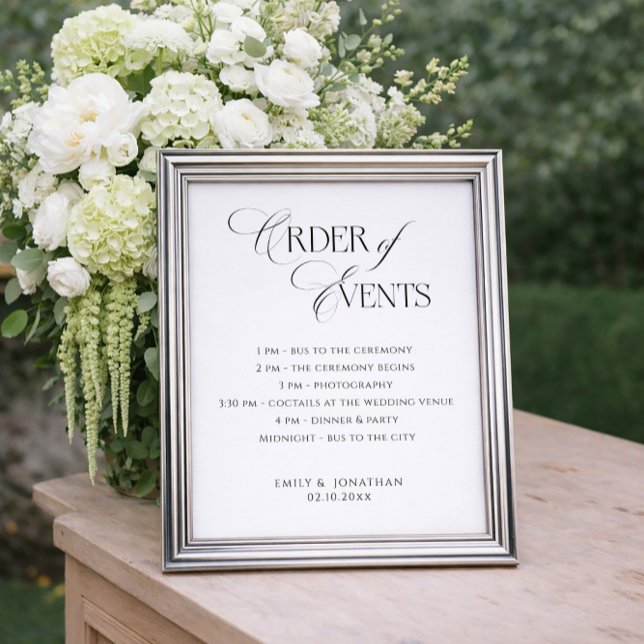 Bröllopsprogram Poster (Skapare uppladdad)