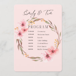 Bröllopsprogram Program