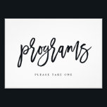 Bröllopsprogram-signera Välj din Storleka pensel Fototryck<br><div class="desc">Planera en snyggt firande med denna moderna inbjudan som dina gäster kommer att ta hand om. Utformad av © berrysöt ...  Utskrivbara digitala filer finns tillgängliga! Besök vår webbplats på www.berryberrysweet.com för mer information!</div>