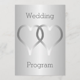 Bröllopsprogram Silver Hearts Program