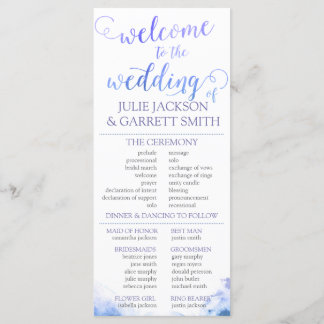 Bröllopsprogram - USA-Bröllopsprogram med vattenfä Program