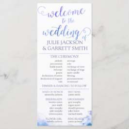 Bröllopsprogram - USA-Bröllopsprogram med vattenfä Program