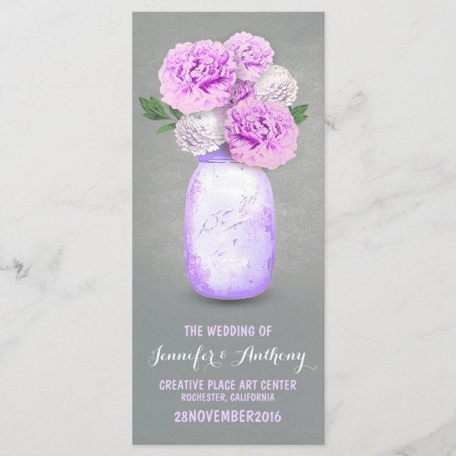 Bröllopsprogrammen burk program (Framsida)