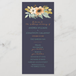 Bröllopsprogrammet anpassningsbar Blekning av vatt Program