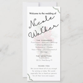 bröllopsprogrammet anpassningsbar jul