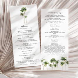 Bröllopsprogrammet Beach Wedding Order of Events
