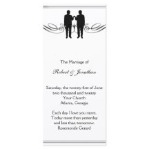 Bröllopsprogrammet Black and White Elegance Groom