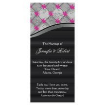 Bröllopsprogrammet Black och Silver Diamond Rand