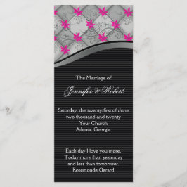 Bröllopsprogrammet Black och Silver Diamond Rand Program