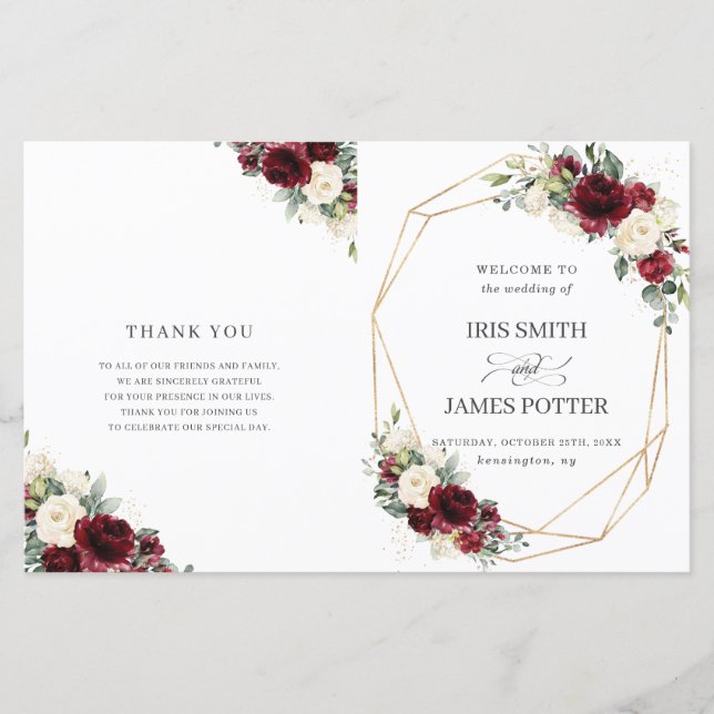 Bröllopsprogrammet Blommigt i Elfenbenskusten - vi (Framsida)