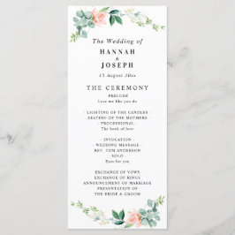 bröllopsprogrammet blommigt program