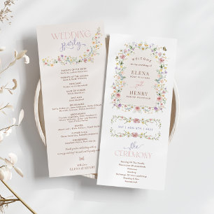 Bröllopsprogrammet Boho Vår WildblommFairytale