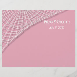 Bröllopsprogrammet Cobwebb och White Spiders Folde