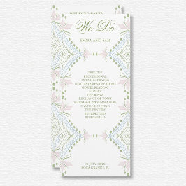 Bröllopsprogrammet elegant Diamond