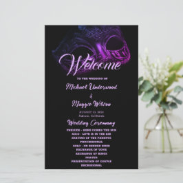 Bröllopsprogrammet elegant kvällstid