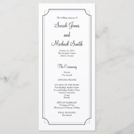 Bröllopsprogrammet elegant Ram Program