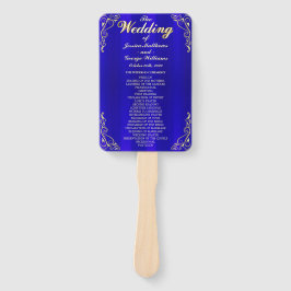 Bröllopsprogrammet elegant Regal Golden Typography