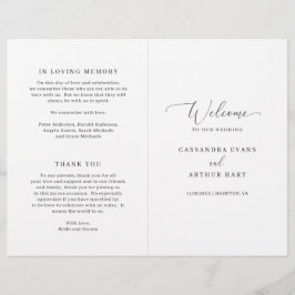 Bröllopsprogrammet elegantens formella budgetmappa