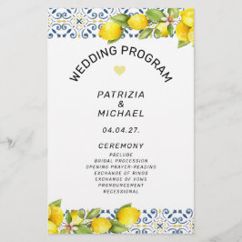 Bröllopsprogrammet för det moderna Medelhavsområde Flygblad