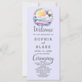 Bröllopsprogrammet Full Moon Celestial Stars Laven