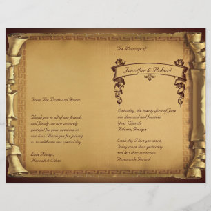 Bröllopsprogrammet gång vid tidpunkt