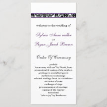 bröllopsprogrammet gräns lila