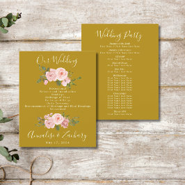 Bröllopsprogrammet guld