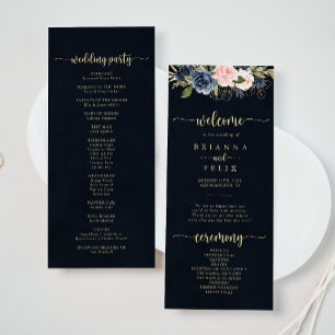 Bröllopsprogrammet Guld vid Blommigten Program