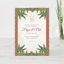 Bröllopsprogrammet Hindu Ceremony Program India