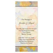 Bröllopsprogrammet Höst löv Gay