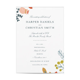 Bröllopsprogrammet HöstBlommigt Program