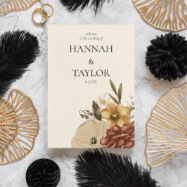 Bröllopsprogrammet Höstfällning för Blommigt under Program