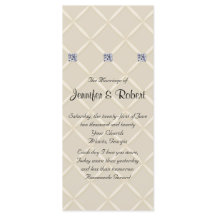 Bröllopsprogrammet Ivory Quilted Bling Diamonds Po