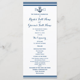 Bröllopsprogrammet Nautisk ankare Program