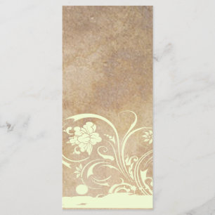 Bröllopsprogrammet Old Parchment Shabby chic Program