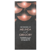 Bröllopsprogrammet Parbrella Ljus Chalk och Rosa