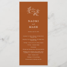 Bröllopsprogrammet Pumpkin Vines
