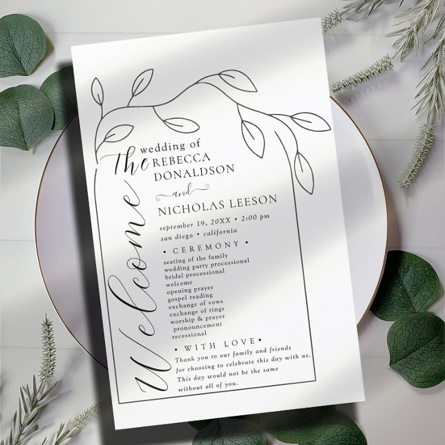 Bröllopsprogrammet Rensa teckentext (Skapare uppladdad)