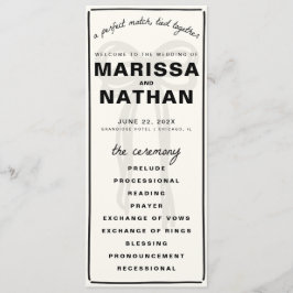 Bröllopsprogrammet Ritat tillsammans, fält Program