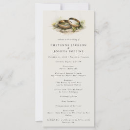 Bröllopsprogrammet Romantic Bohemian (skogen Roman