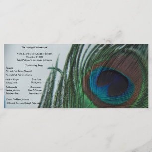 Bröllopsprogrammet Romantic Peacock Program