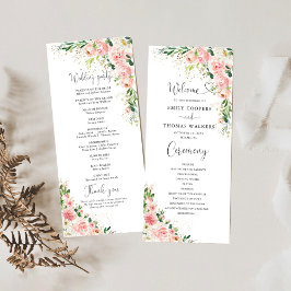 Bröllopsprogrammet  Rosa ros Program