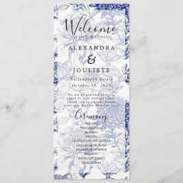 Bröllopsprogrammet Rustic Earth Blommigts Program